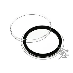 (10) Air-Tite 40Mm Black Ring Coin Holder Capsules For American Silver Eagles & 1Oz China Silver Panda Sterling