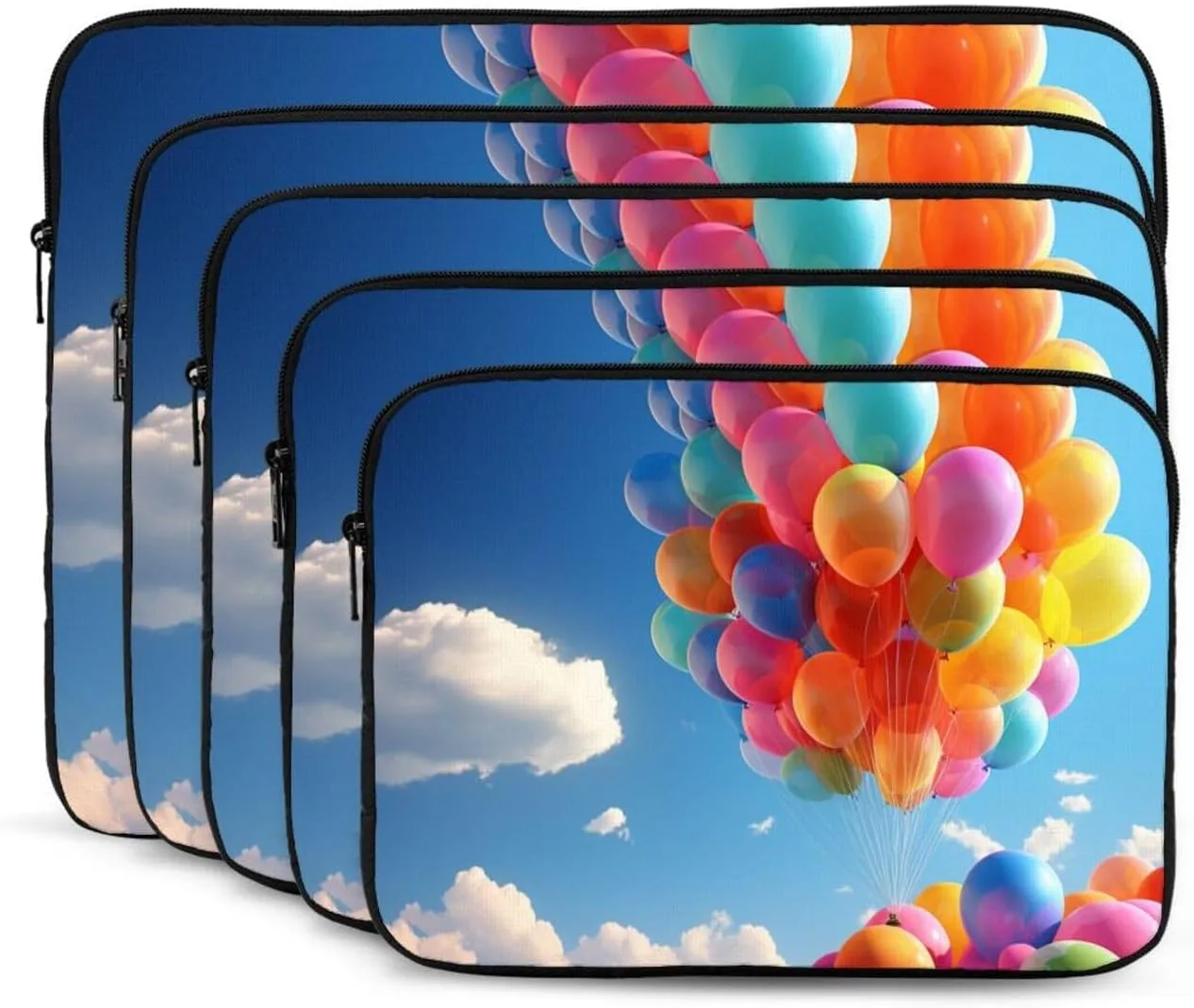 10 Inch Laptop Sleeve Bag Waterproof Shockproof Laptop Case Bag Colorful Balloon Computer Skin Bags Lightweight Tablet Carrying Case