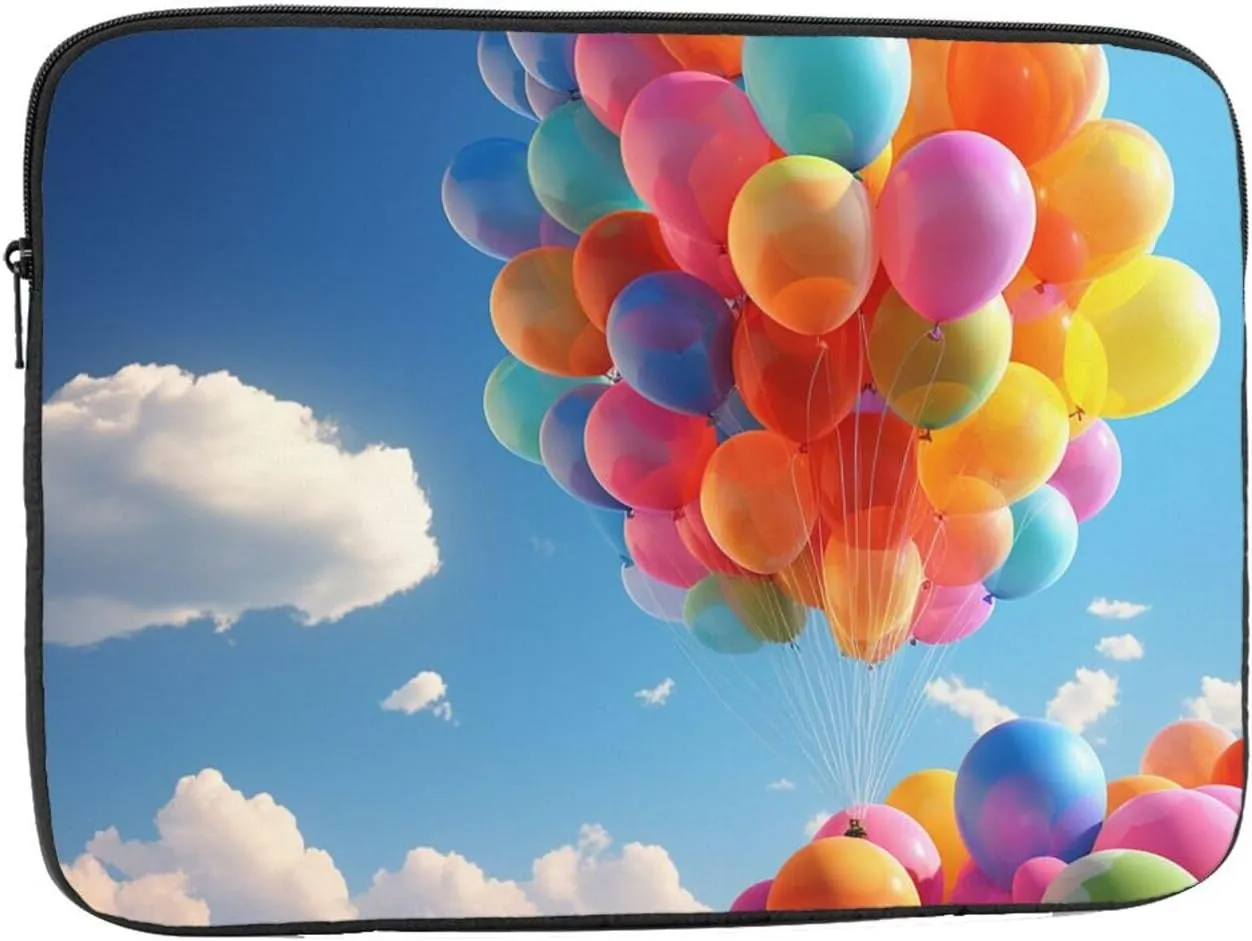 10 Inch Laptop Sleeve Bag Waterproof Shockproof Laptop Case Bag Colorful Balloon Computer Skin Bags Lightweight Tablet Carrying Case