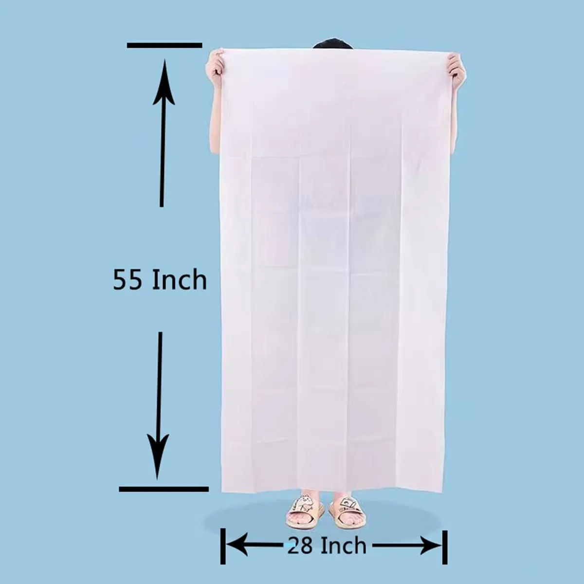 10 PCS Compressed Bath Towel Tablets for Travel Outdoors and Emergencies 55x28 inch