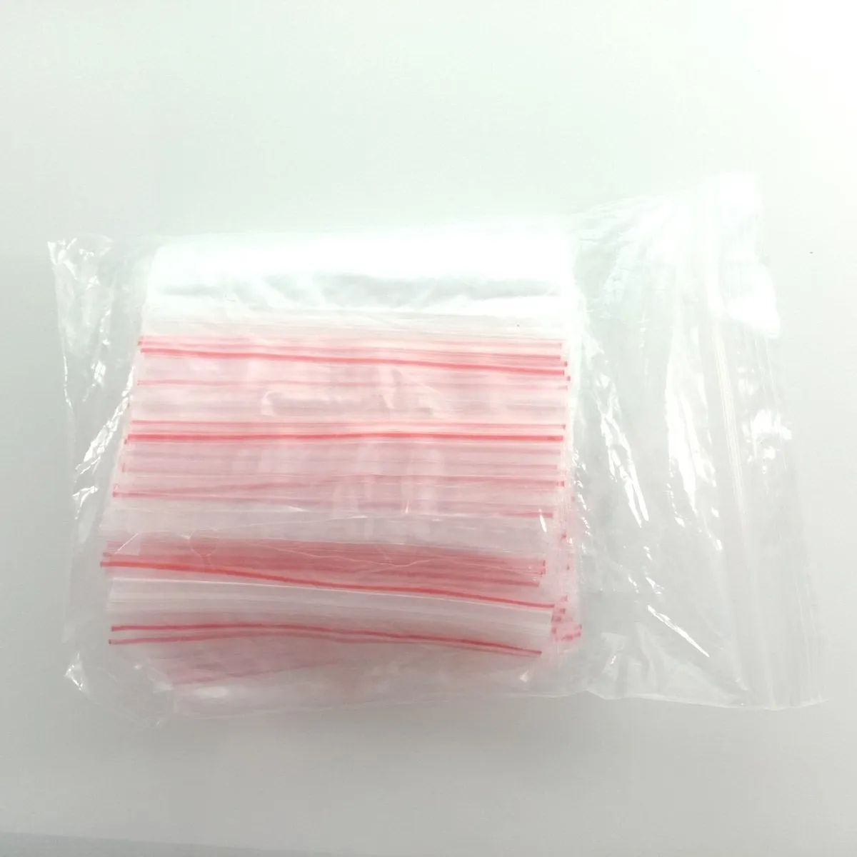 100pcs Clipseal Sealer Satchels 9x13cm Small Plastic Zip Bags Thin