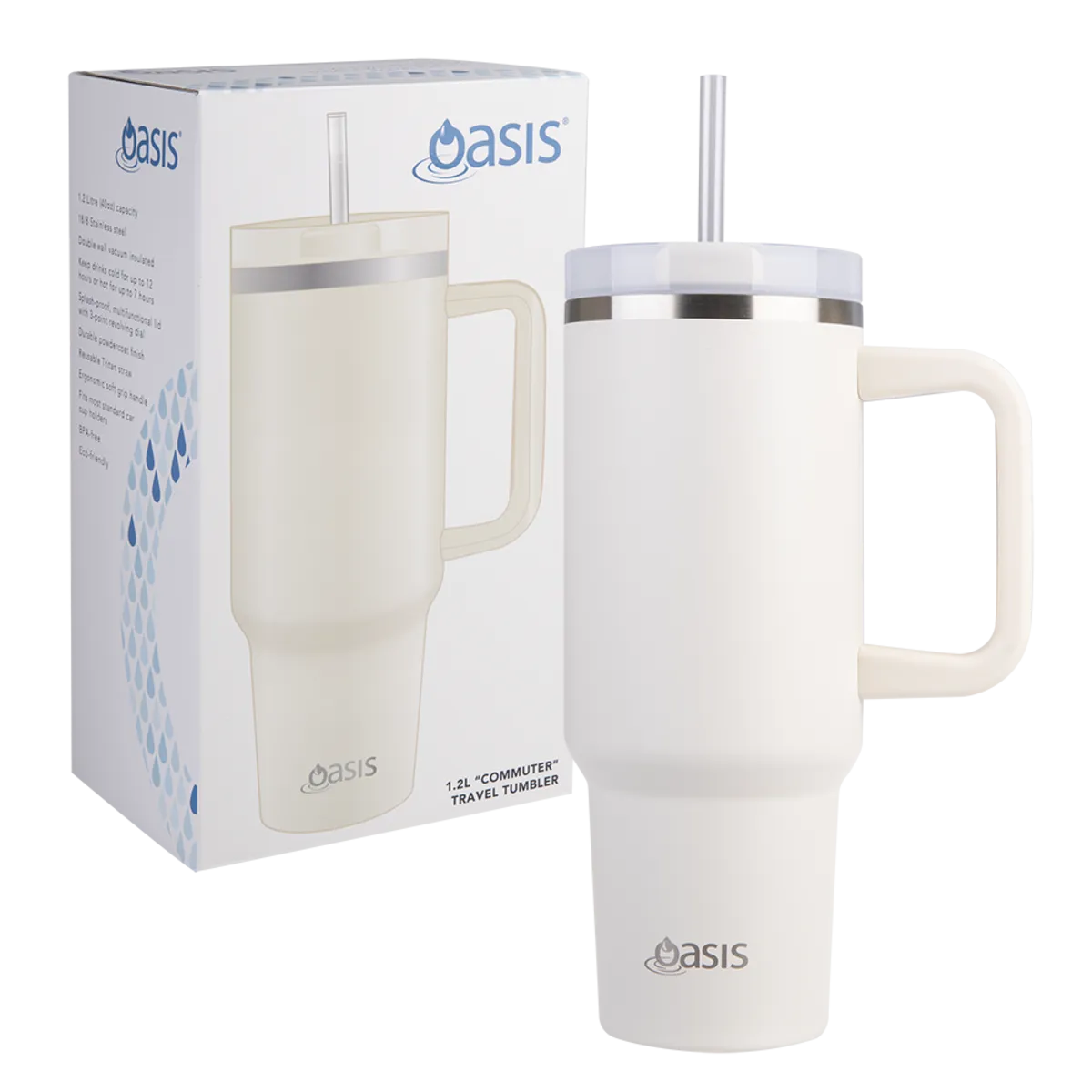 1.2L 'Commuter' Travel Tumbler - Alabaster