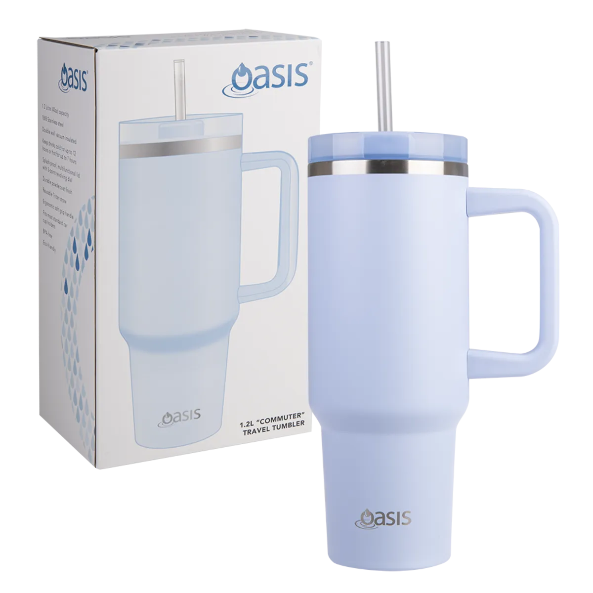 1.2L 'Commuter' Travel Tumbler - Periwinkle