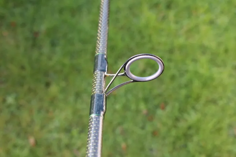 2 x Bowflex Carbon Old School Carp Fishing Rods. Circa 1990s. Century Blanks.