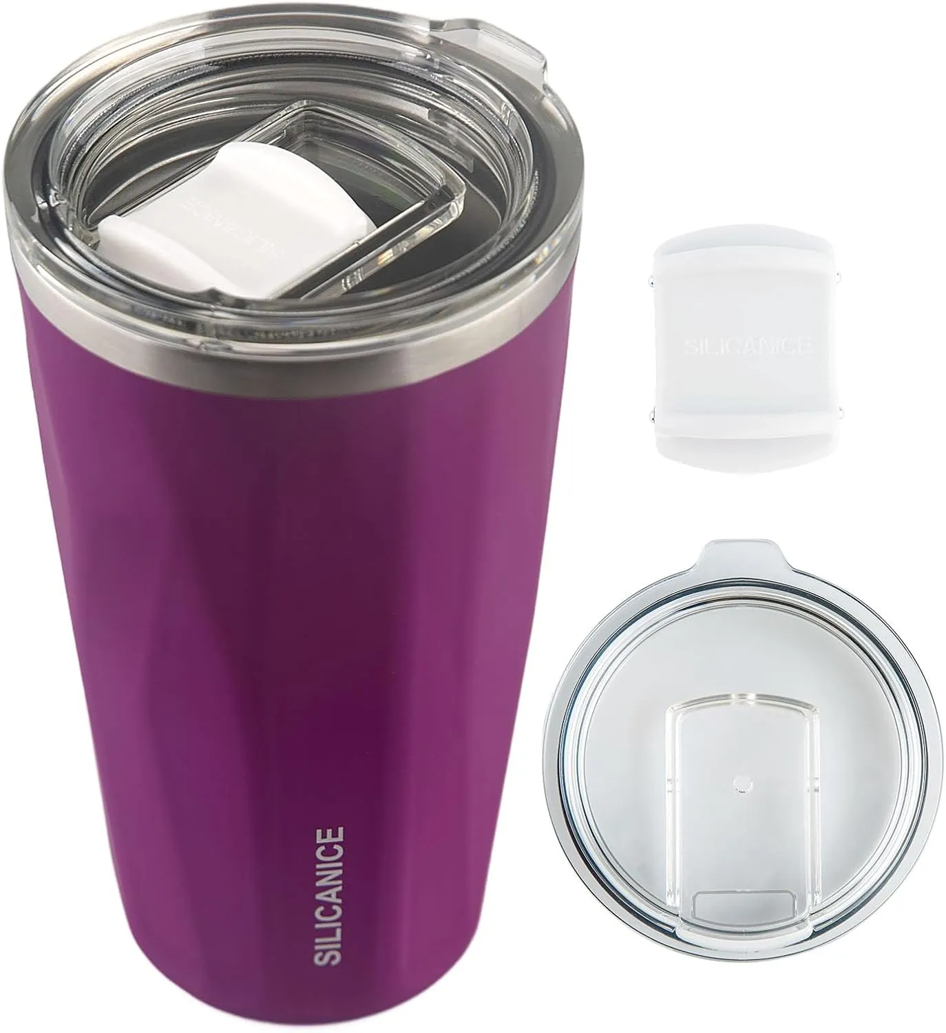 20 oz Tumblers With Straw And Lid,Dishwasher Safe Travel Coffee Mug,Stainless Steel Vacuum Insulated Iced Hot Cup,beach No Spill Proof Women Water Bottle Drink For Adults Durable (Claret Rose, 20 oz)