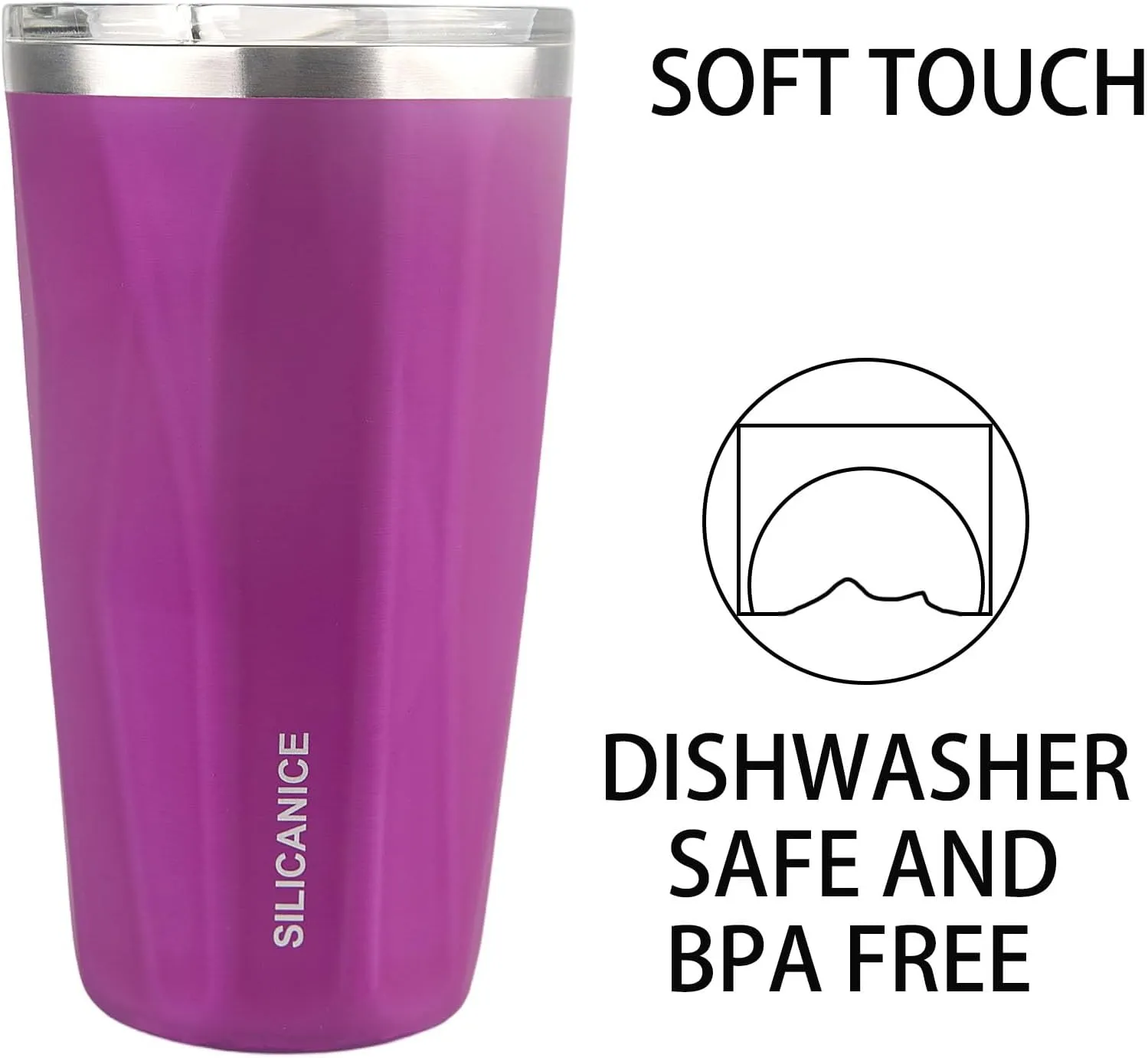 20 oz Tumblers With Straw And Lid,Dishwasher Safe Travel Coffee Mug,Stainless Steel Vacuum Insulated Iced Hot Cup,beach No Spill Proof Women Water Bottle Drink For Adults Durable (Claret Rose, 20 oz)