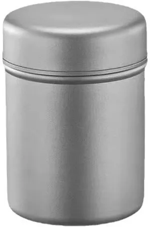 200ml Titanium Tea Canister Portable Travel Storage Box Lightweight Spice Jar Loose Leaf Coffee Herbs Small Capacity Carry-On Container Camping, Car, Outdoor RT1039T (1 pc)