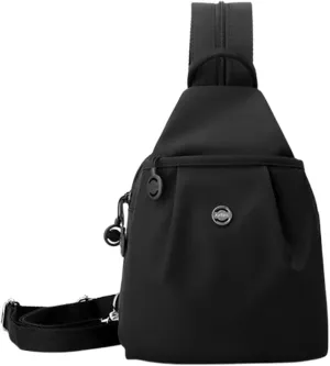 2025 Backpack Chest Bags Double Zipper Large Capacity, Roomy Anti-Theft Compartments & Sleek Lightweight Carryall (black)