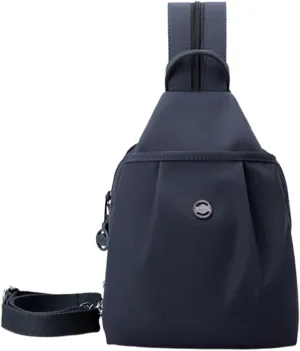 2025 Backpack Chest Bags Double Zipper Large Capacity, Roomy Anti-Theft Compartments & Sleek Lightweight Carryall (dark blue)