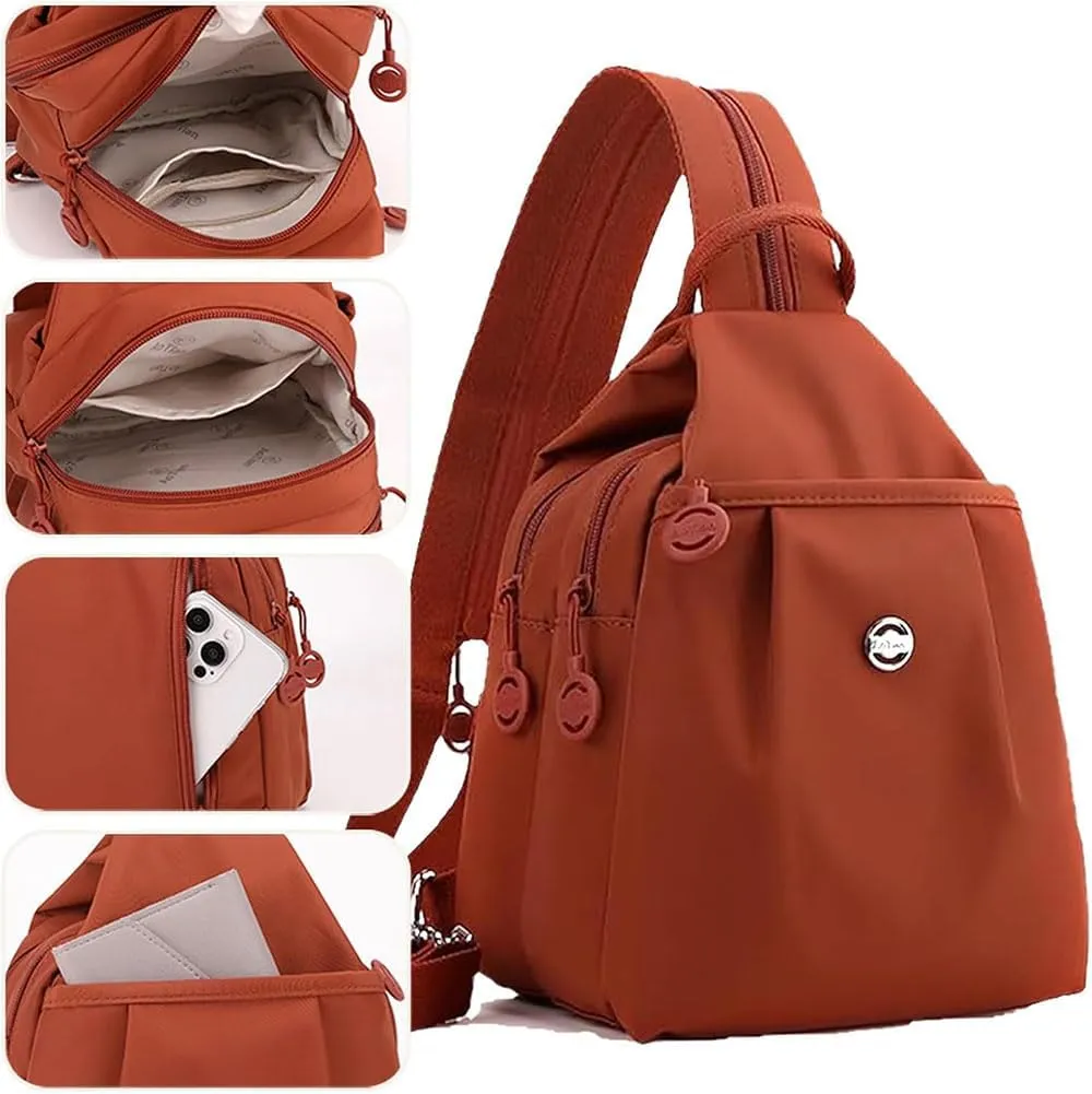 2025 Backpack Chest Bags Double Zipper Large Capacity, Roomy Anti-Theft Compartments & Sleek Lightweight Carryall (gray)