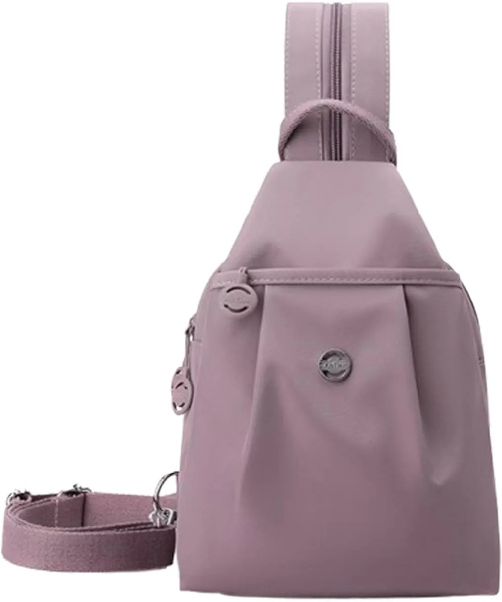 2025 Backpack Chest Bags Double Zipper Large Capacity, Roomy Anti-Theft Compartments & Sleek Lightweight Carryall (pink)