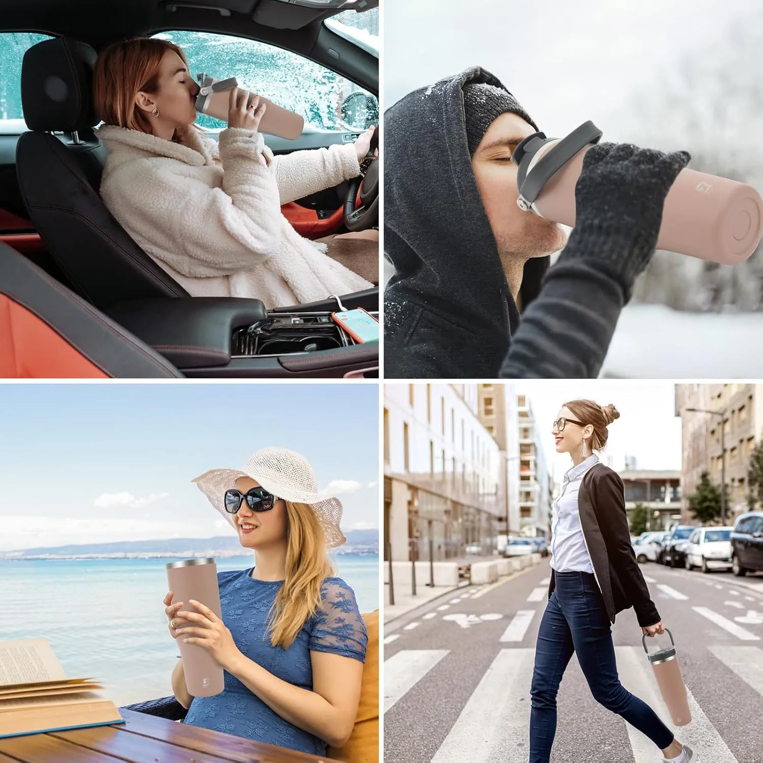 40 oz 2.0 Stainless Steel Tumbler with Leak-Proof Lid and Straw, Double-Wall Vacuum Insulated Travel Mug for Coffee, Iced Tea, or Water - Ideal for Commutes and Outdoor
