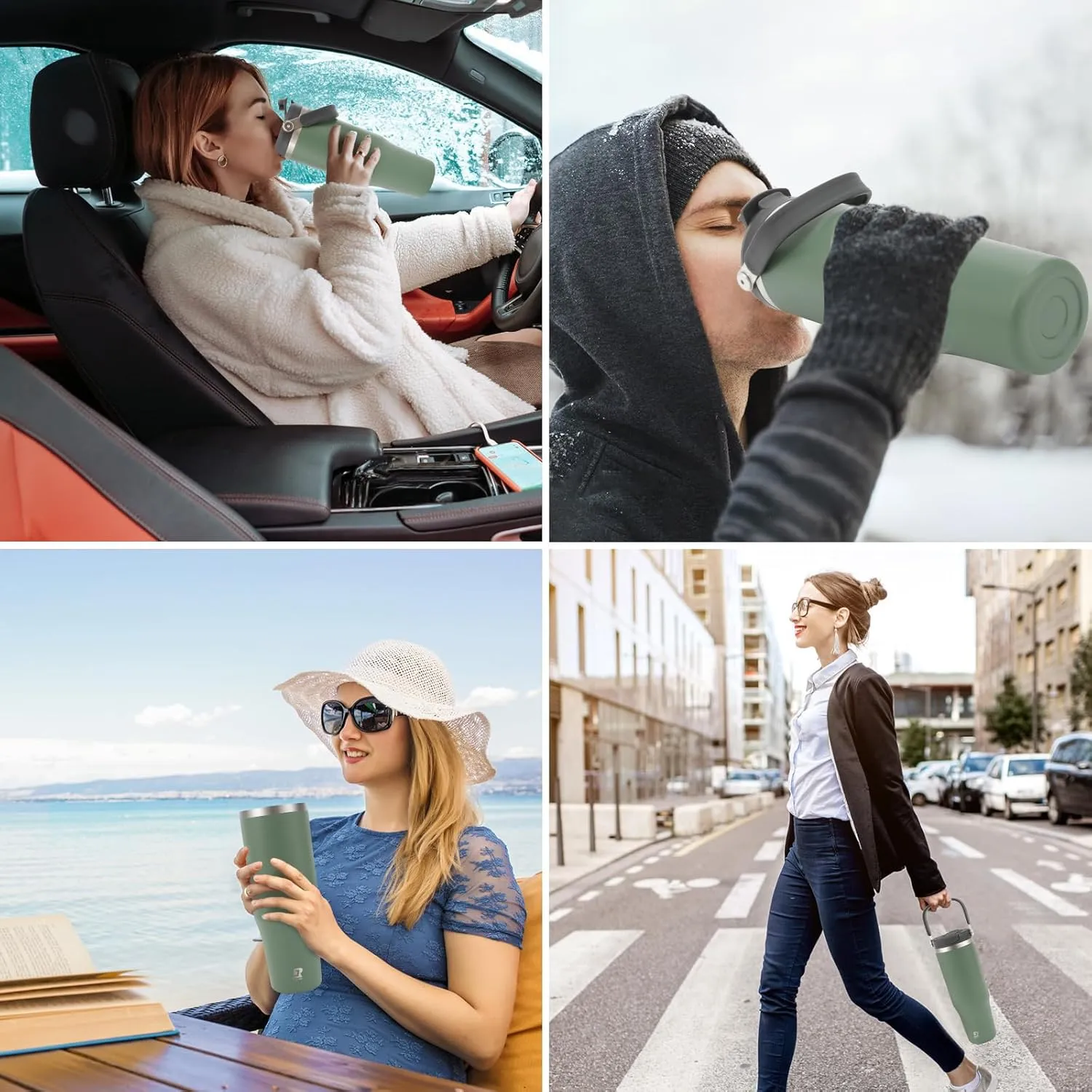 40 oz 2.0 Stainless Steel Tumbler with Leak-Proof Lid and Straw, Double-Wall Vacuum Insulated Travel Mug for Coffee, Iced Tea, or Water - Ideal for Commutes and Outdoor