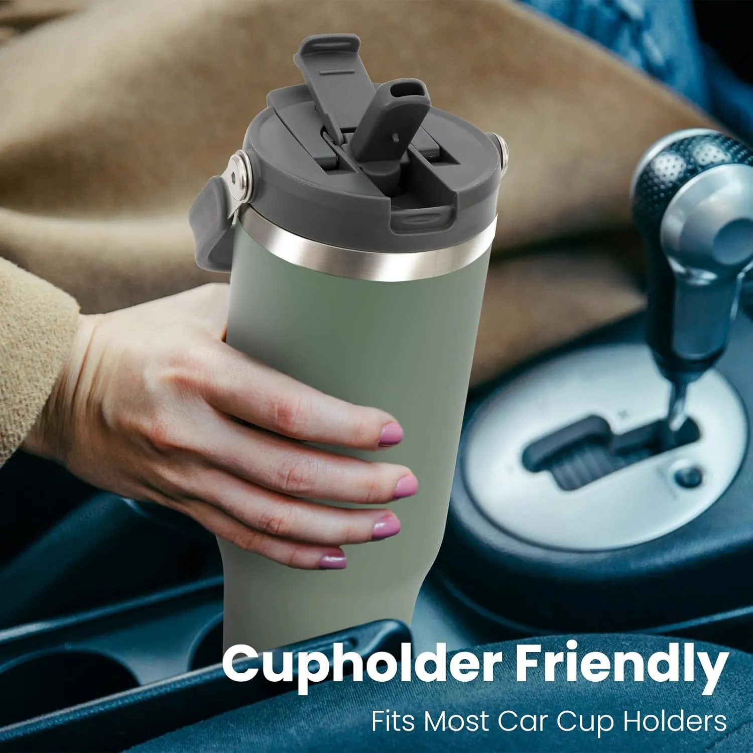 40 oz 2.0 Stainless Steel Tumbler with Leak-Proof Lid and Straw, Double-Wall Vacuum Insulated Travel Mug for Coffee, Iced Tea, or Water - Ideal for Commutes and Outdoor