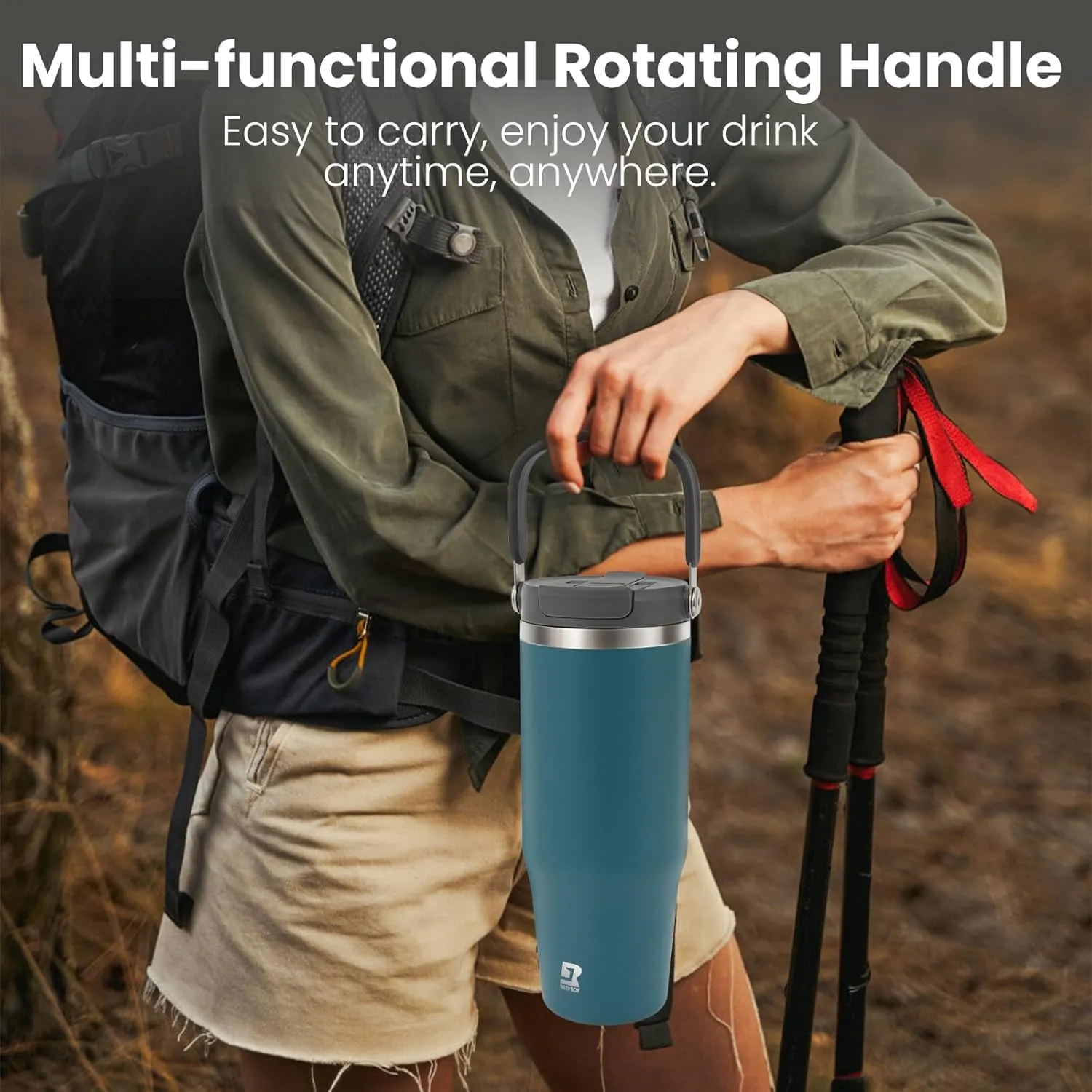 40 oz 2.0 Stainless Steel Tumbler with Leak-Proof Lid and Straw, Double-Wall Vacuum Insulated Travel Mug for Coffee, Iced Tea, or Water - Ideal for Commutes and Outdoor