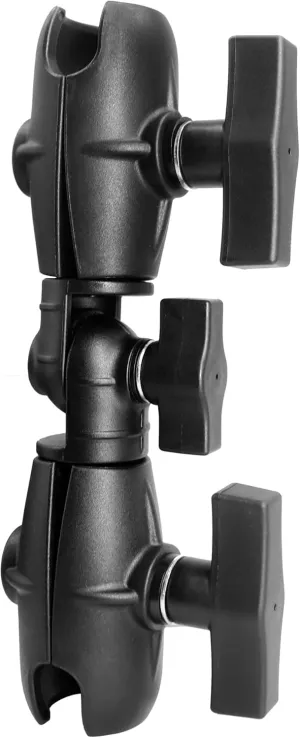 8.1" Double Socket Swivel Ratchet Arm, Compatible with RAM Mount, iBolt 1.5" / C Size / 38mm Ball Accessories, 360 Degree Rotation, Adjustable