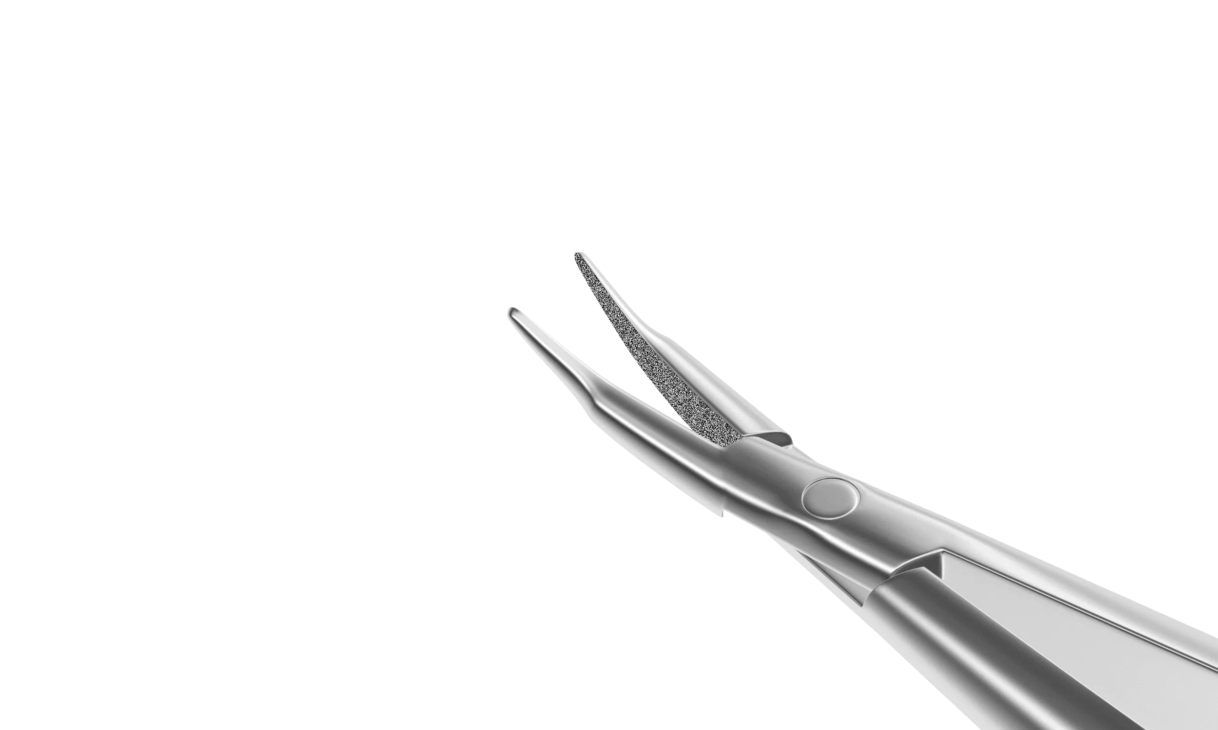 999R 8-051S Barraquer Needle Holder, 8.00 mm Extra Fine Jaws, Curved, without Lock, Long Size, Length 125 mm, Stainless Steel