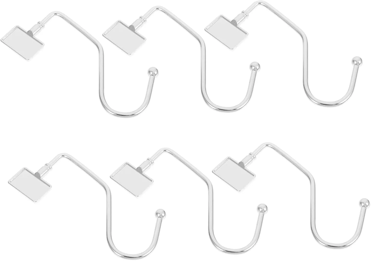 ABOOFAN 6Pcs Handbag Hangers Portable Table Hooks for Purses Backpacks and Christmas Stocking Holders for Home Organization and Desktop Use