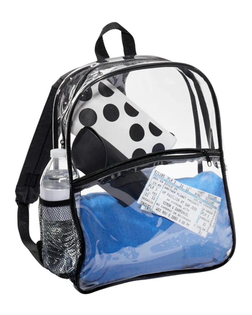 Adjustable Clear PVC Stadium Backpack