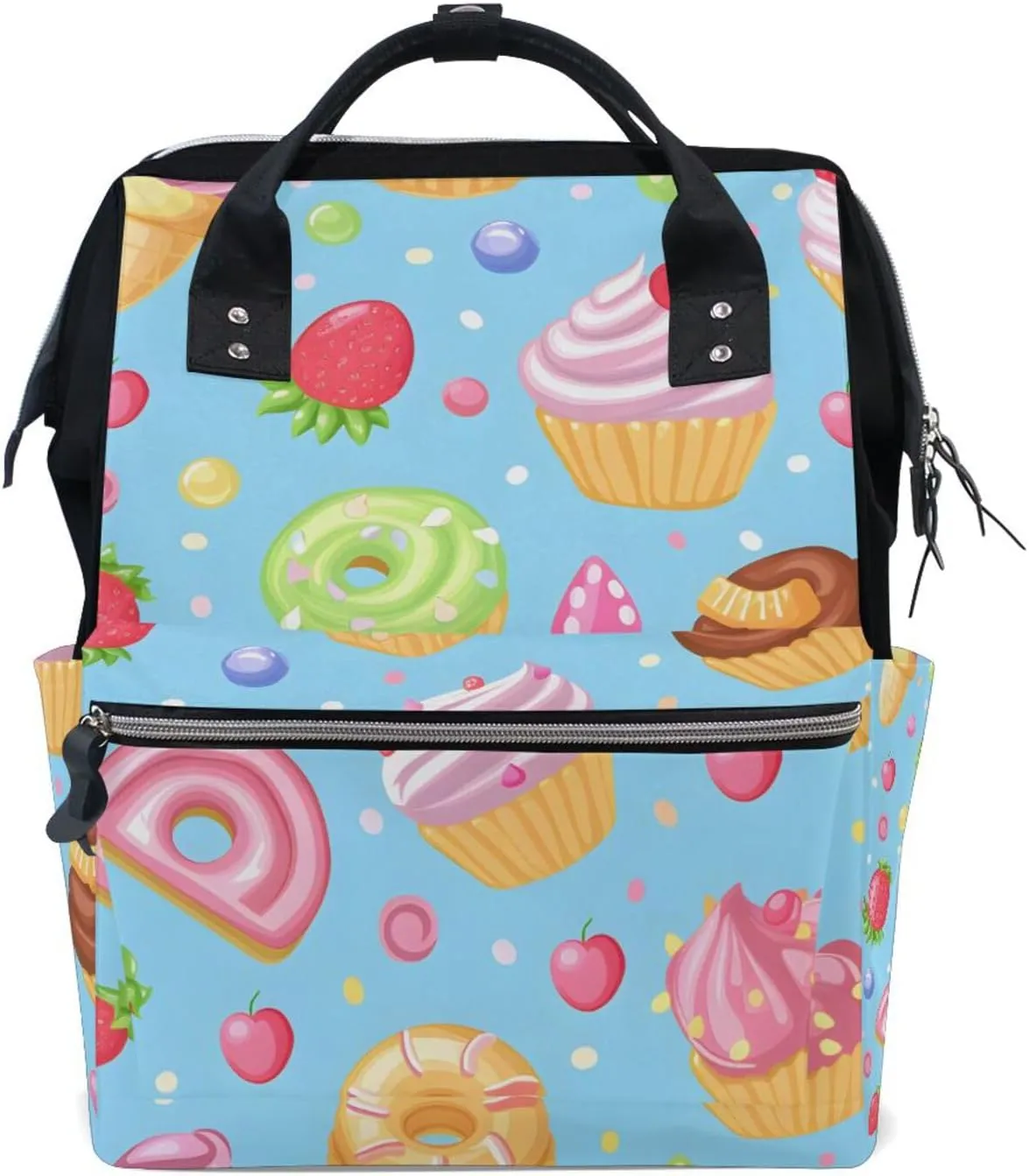 ALAZA Sweet Treats Seamless Water Coolour Stylize High Laptop Backpack Anti Theft Purse Backpack for Women Men,15.6 inch Doctor Bag College Backpacks Travel Casual Daypack