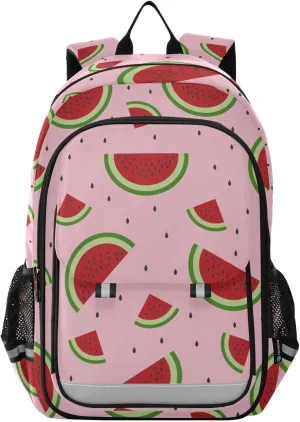ALAZA Watermelon on Pink Backpacks Travel Laptop Backpack