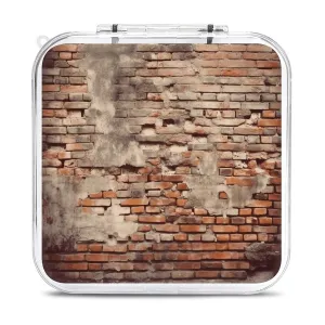 Ancient Worn Brick Wall Switch Game Case Switch Game Holder Cartridge Case Storage 12 Games & 2 Micro Sd Card Slots, Travel Carry Cases, Portable Games Card Storage, Hard Shell, Buckle Closure