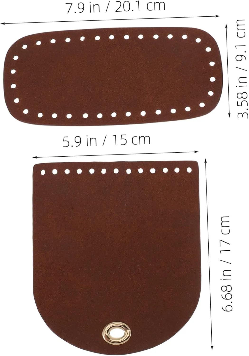 Angoily Elegant Pu Bag Making Kit DIY Purse Materials for Shoulder Bag Crossbody and Tote