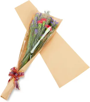 Annywyesses Flower Bouquet Wrapping Paper Single Rose Flower Sleeves Floral Wrapping Bags Transparent Bag Florist Packaging Supplies Floral Arrangement 50pcs-XL