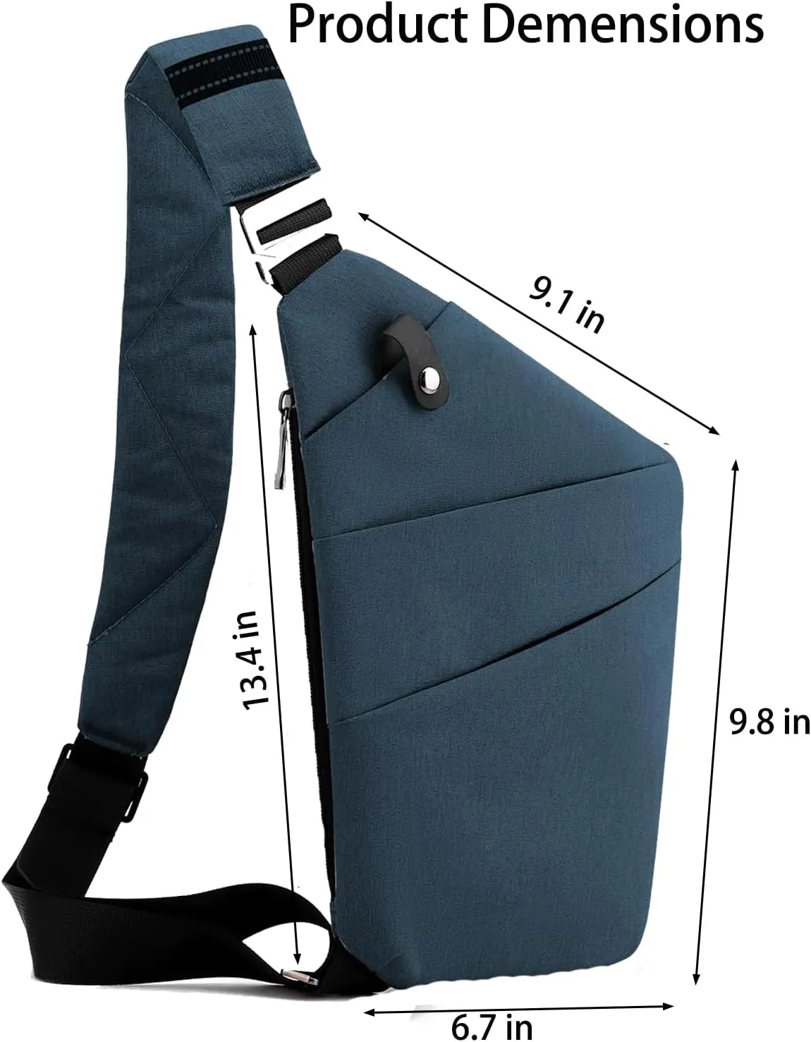 Anti Theft Bag Travel Purse, Anti Theft Crossbody Bags Travel Purses for Women Men Slim Sling Bag