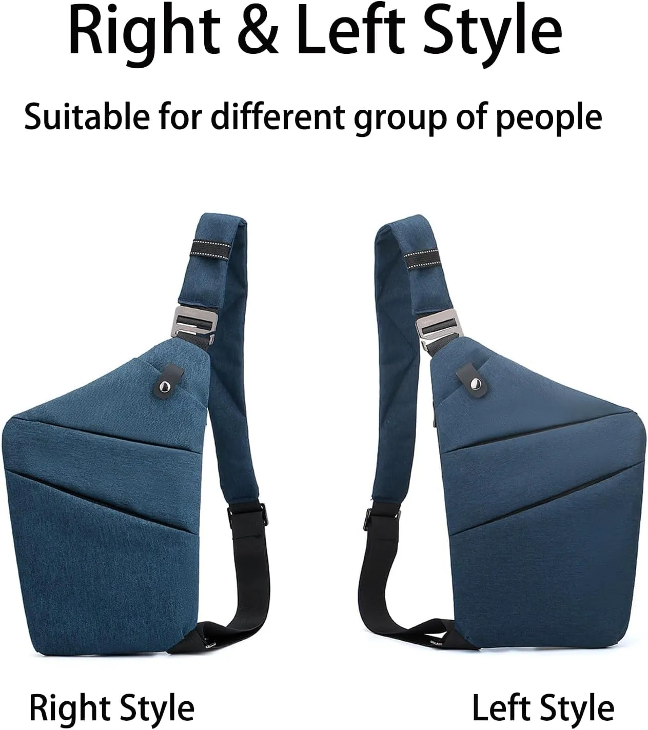 Anti Theft Bag Travel Purse, Anti Theft Crossbody Bags Travel Purses for Women Men Slim Sling Bag