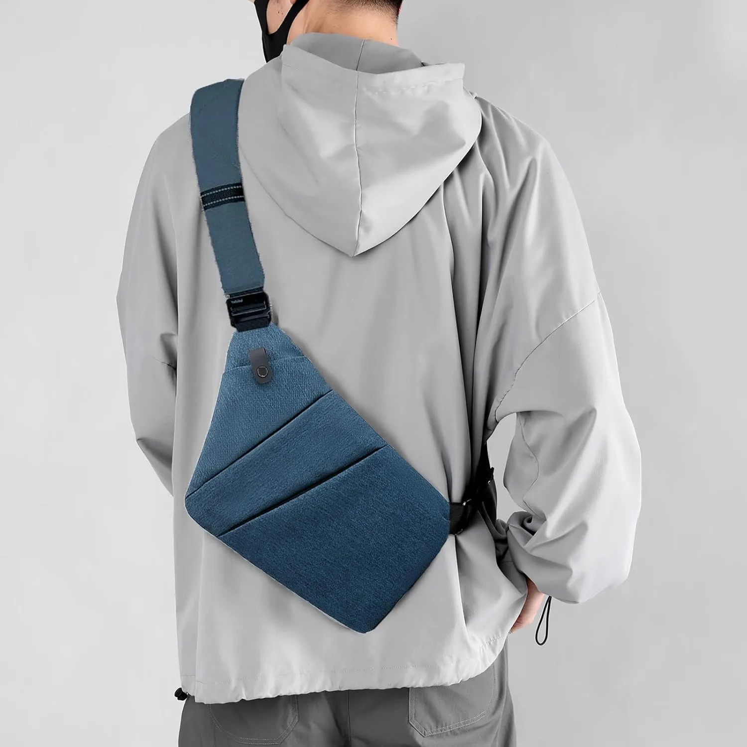 Anti Theft Bag Travel Purse, Anti Theft Crossbody Bags Travel Purses for Women Men Slim Sling Bag