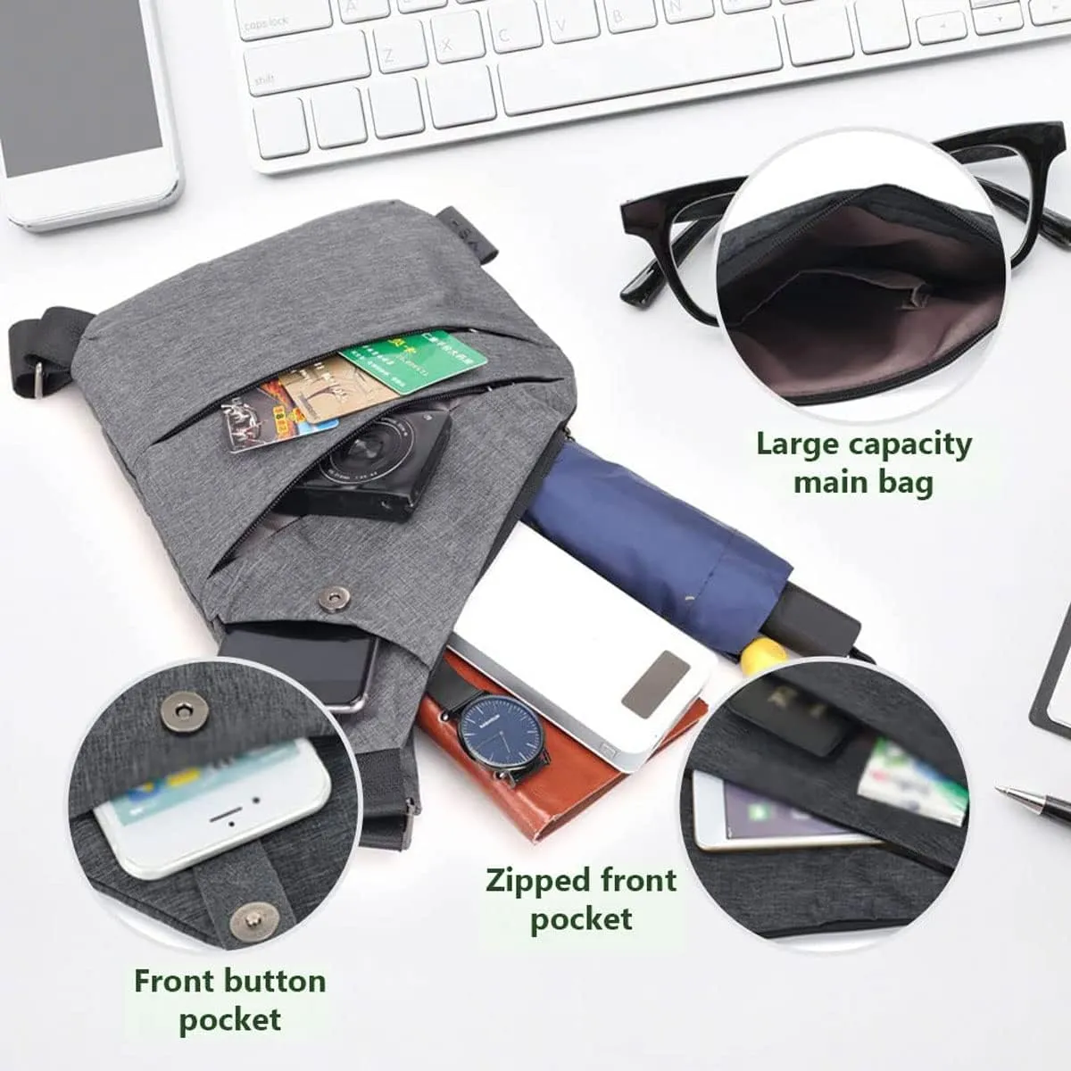 Anti Theft Crossbody Bags for Women, 2025 New Anti-Theft Travel Bag, Shoulder Bag Anti-theft Design for Travel, Sport (Army Green - Left Shoulder)