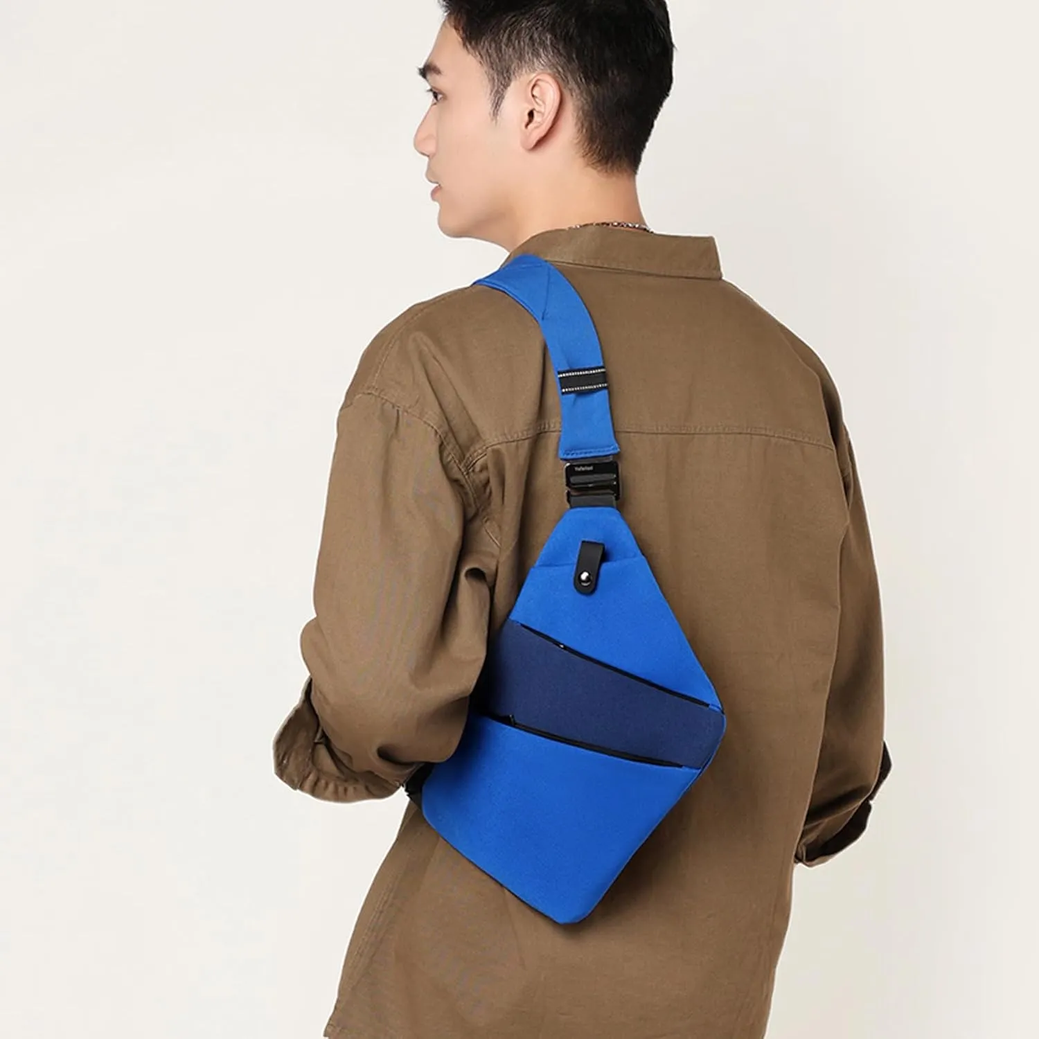 Anti Theft Crossbody Bags for Women, 2025 New Anti-Theft Travel Bag, Shoulder Bag Anti-theft Design for Travel, Sport (Blue Dark Blue - Left Shoulder)