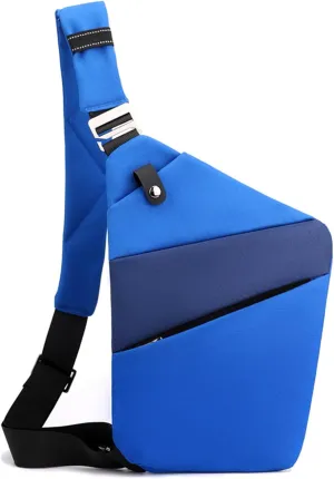 Anti Theft Crossbody Bags for Women, 2025 New Anti-Theft Travel Bag, Shoulder Bag Anti-theft Design for Travel, Sport (Blue Dark Blue - Left Shoulder)