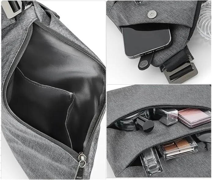 Anti-Theft Travel Bag |Slim Sling Bag - Anti-theft Crossbody Bags for Women Men