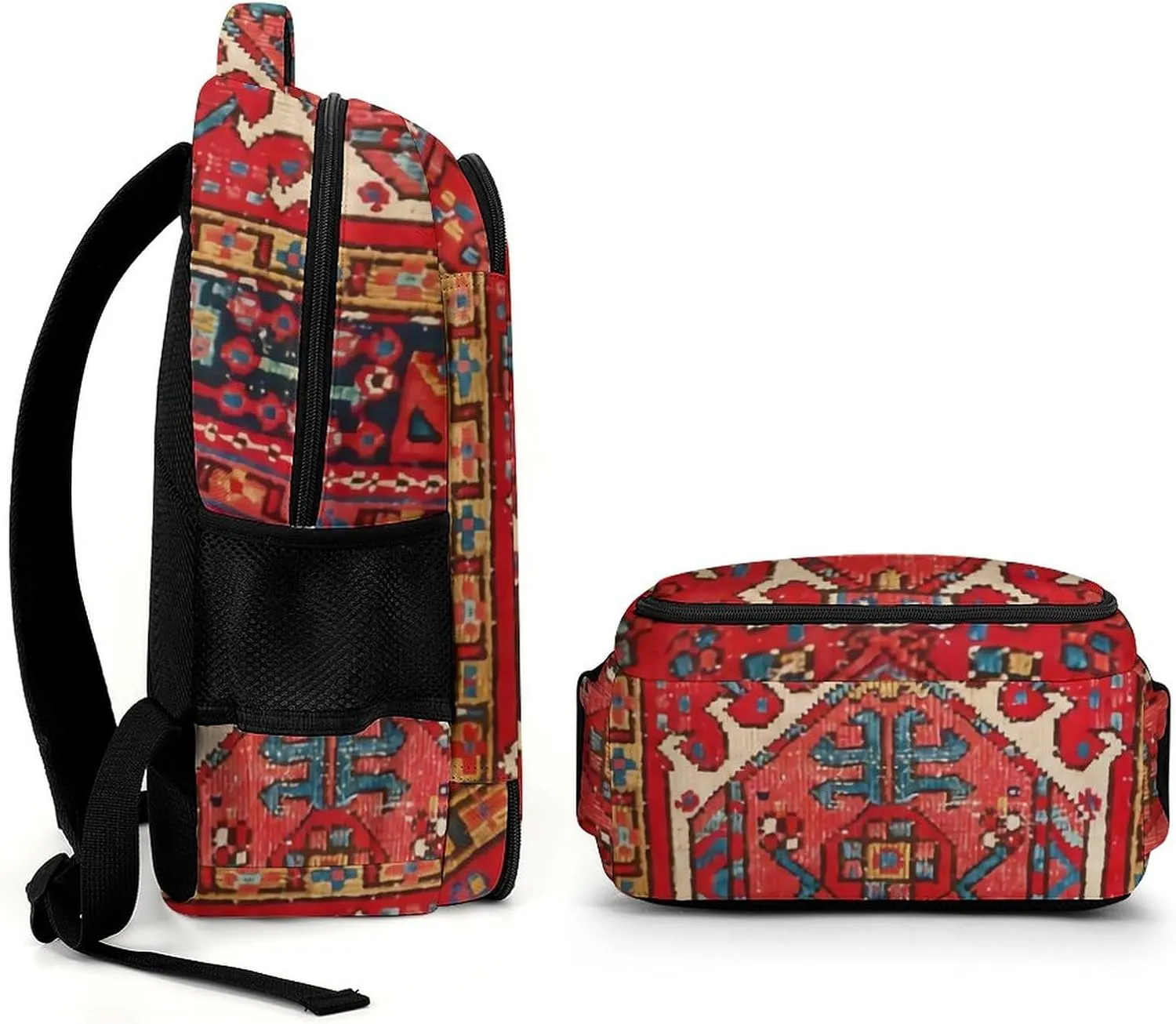 Antique Oriental Turkish Persian Carpet Large Capacity, Lightweight, And Stylish Pocket Double Backpack