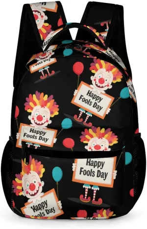 April Fools Day Basic Backpack Fashion Pattern Travel Hiking Shoulder Bag Unisex
