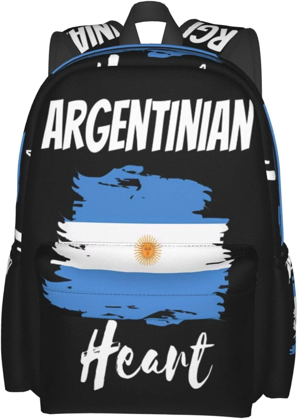 Argentinian Heart Argentinian Flag Laptop Backpack Work Travel Backpacks Business Rucksack Casual Outdoor Daypack with Adjustable Strap Bags for Sports Office Gym Hiking