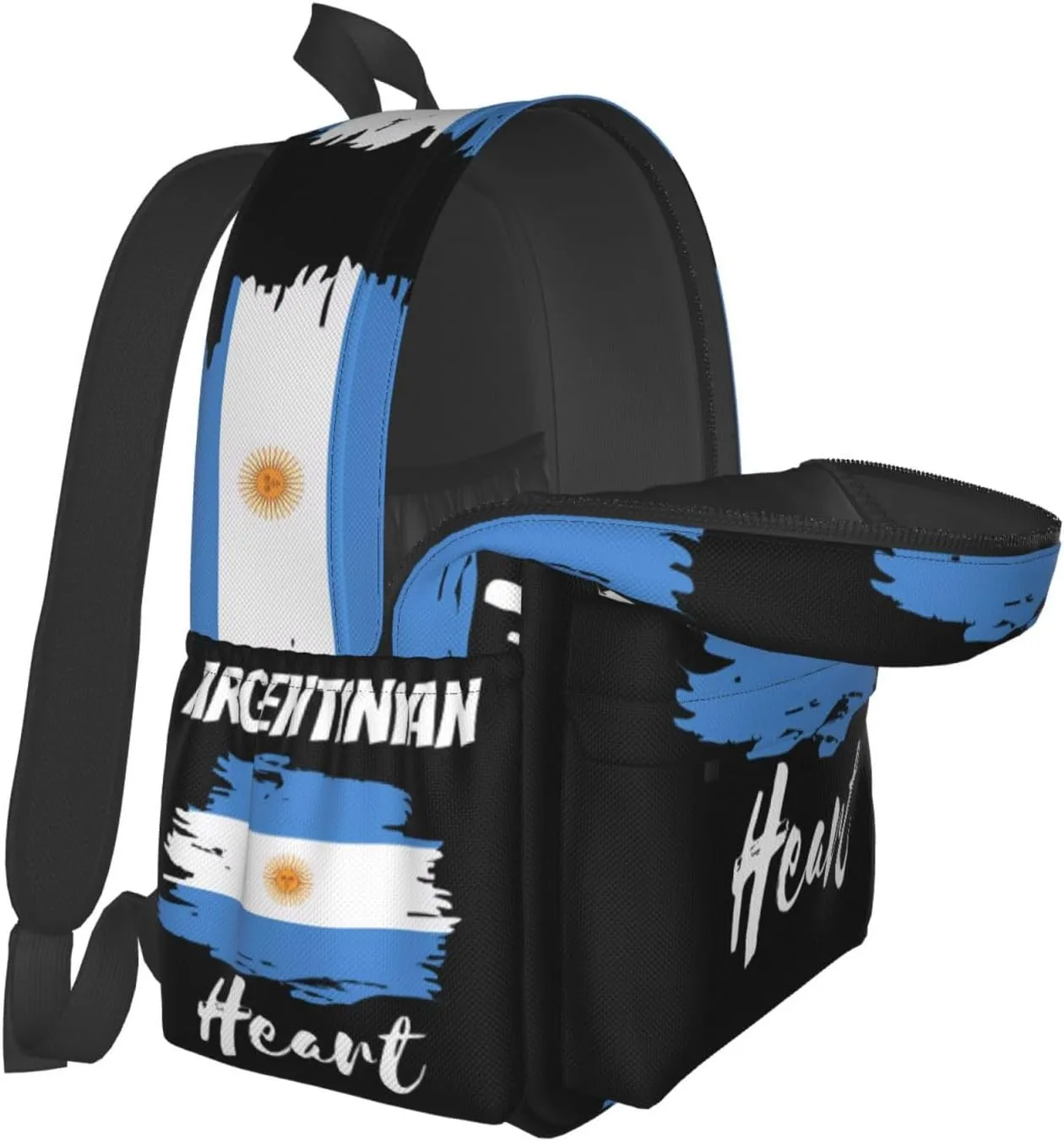 Argentinian Heart Argentinian Flag Laptop Backpack Work Travel Backpacks Business Rucksack Casual Outdoor Daypack with Adjustable Strap Bags for Sports Office Gym Hiking