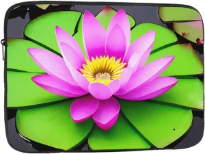 Asian Lotus Flower Prints Shockproof Portable Laptop Sleeve Bag 12 inch - Protective Case for Men and Women's Business Travel, Office Daily Use