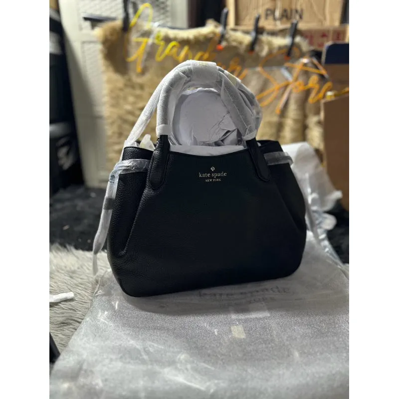 AUTHENTIC/ORIGINAL KateSpade KS Dumpling Large Satchel Bag BLACK