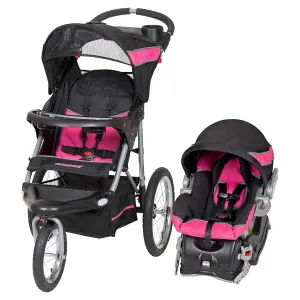 Baby Trend Expedition® Jogger Travel System with EZ Flex-Loc® Infant Car Seat, Bubble Gum