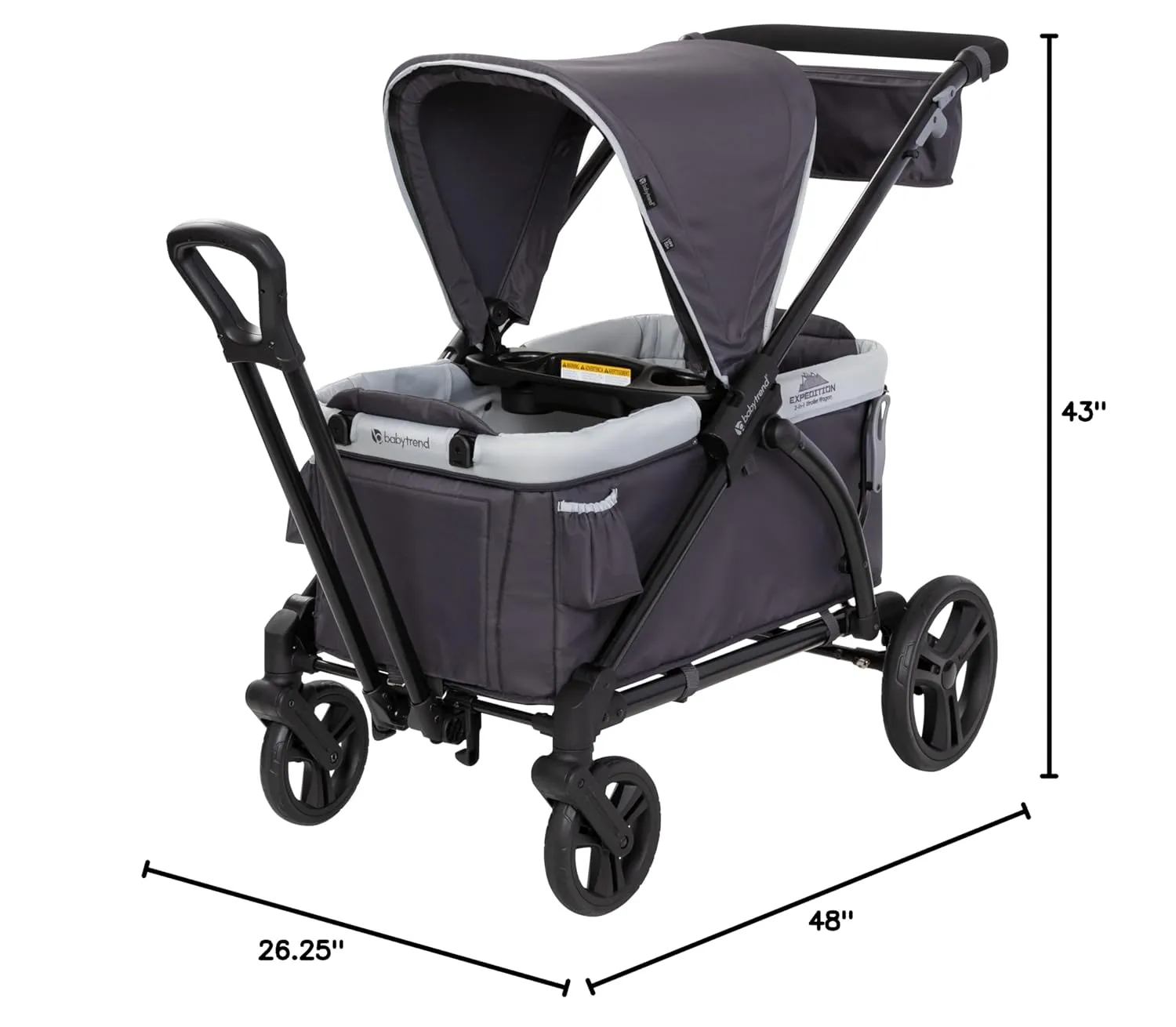 Baby Trend Expedition Stroller Wagon, Liberty Midnight