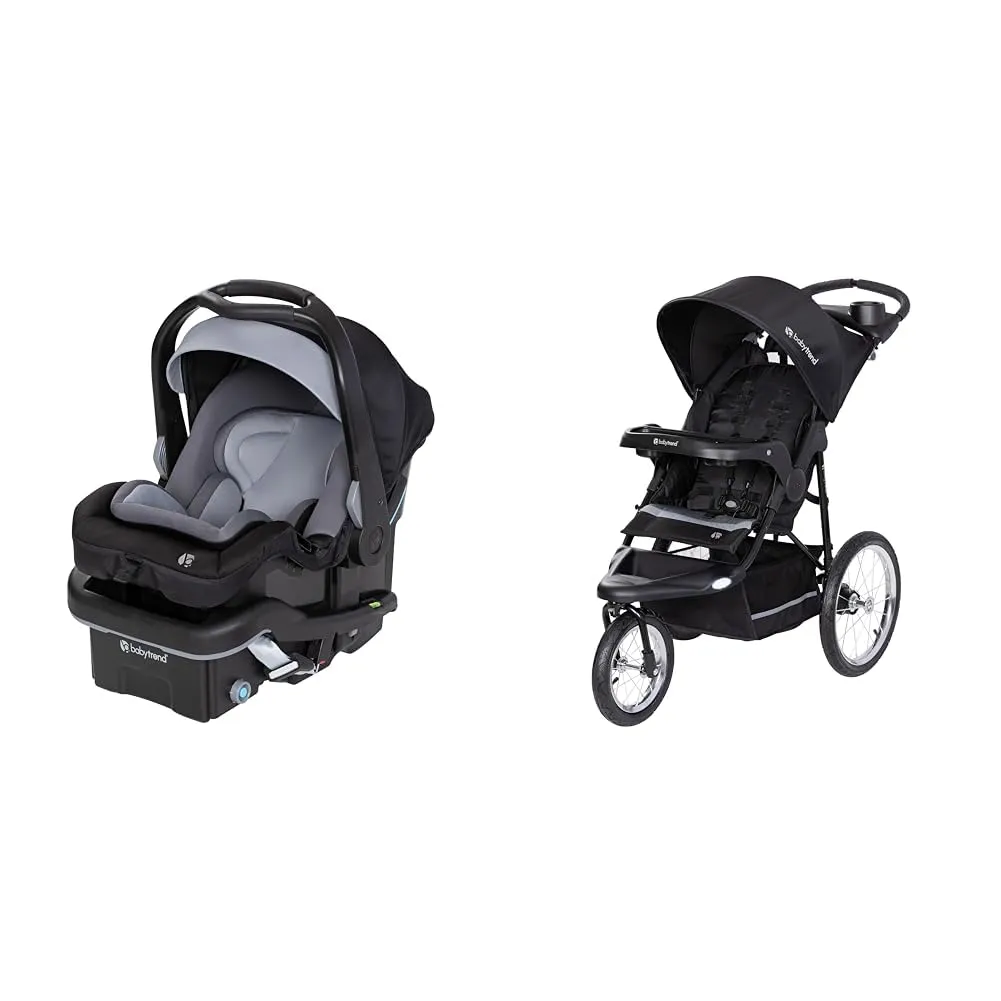 Baby Trend Secure-Lift 35 Infant Car Seat and Expedition Jogger Stroller Bundle, Dash Black