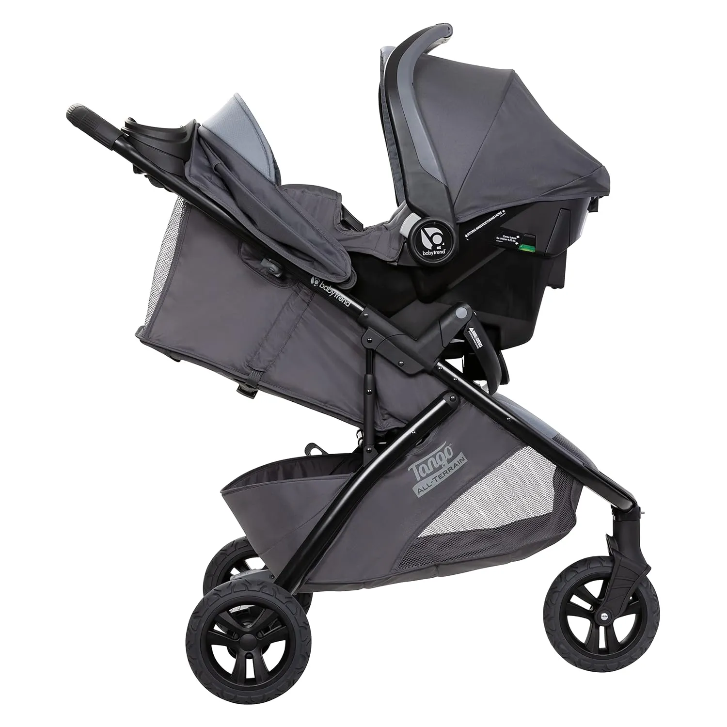 Baby Trend Tango™ 3 All-Terrain Stroller Travel System with Ally™ Infant Car Seat, Ultra Grey
