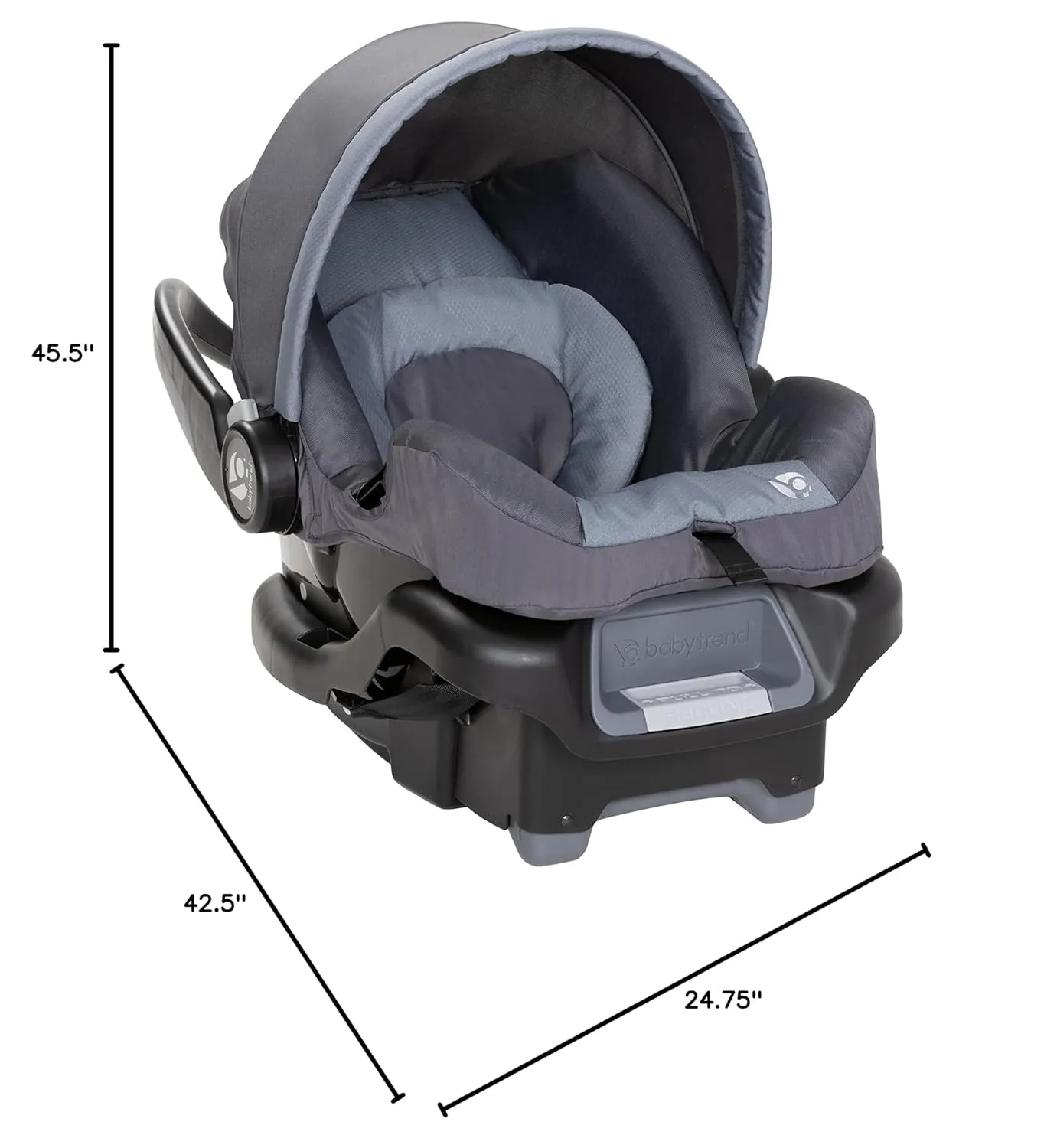 Baby Trend Tango™ 3 All-Terrain Stroller Travel System with Ally™ Infant Car Seat, Ultra Grey