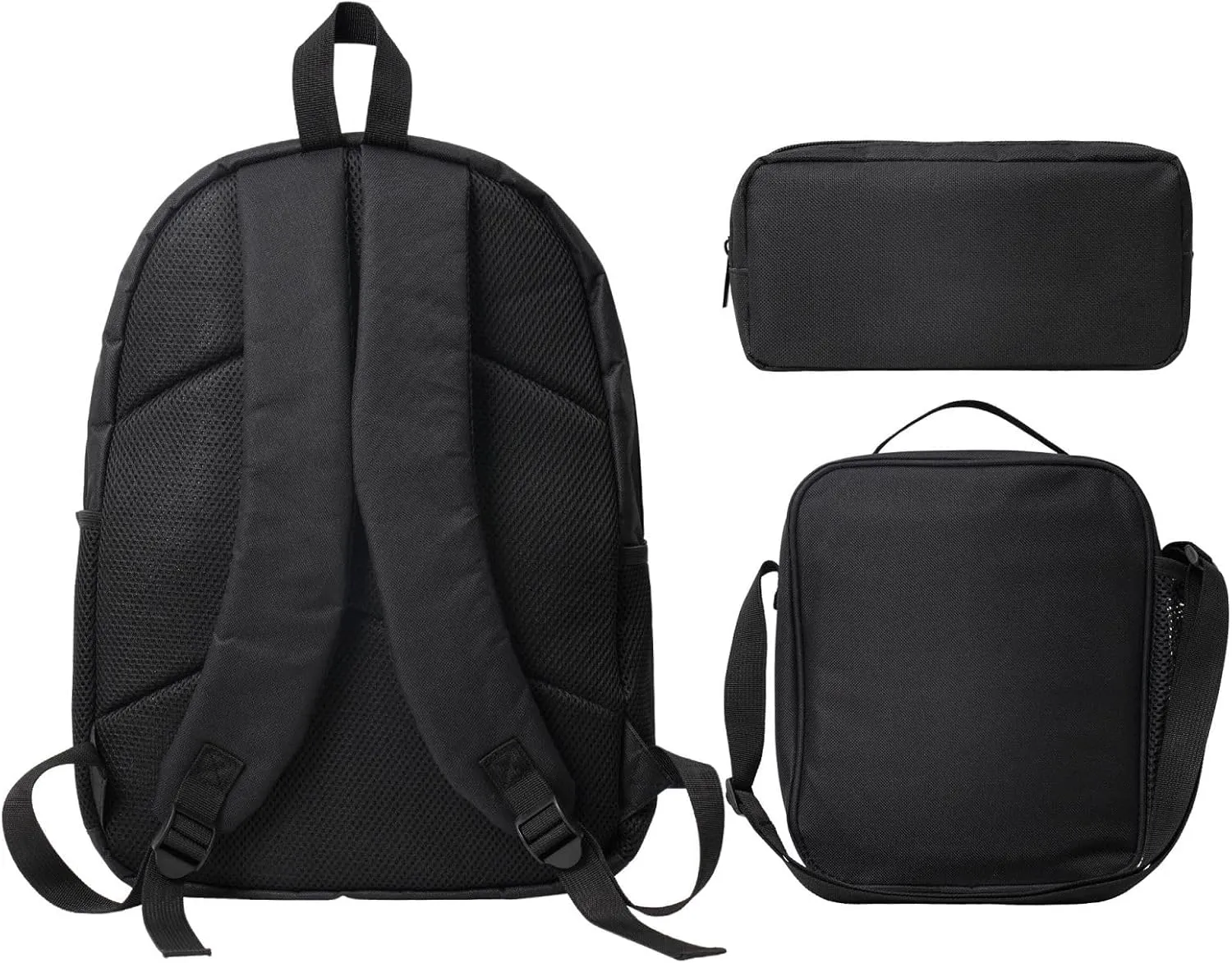 Backpacks Pen Bag Lunch Bag Set Darth Movie Vader Casual Elementary Daypacks Lightweight Elementary Laptop Backpack Camping Travel Bookbag