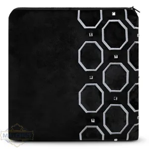 Bag #816 Black Velvet & Silver Emb