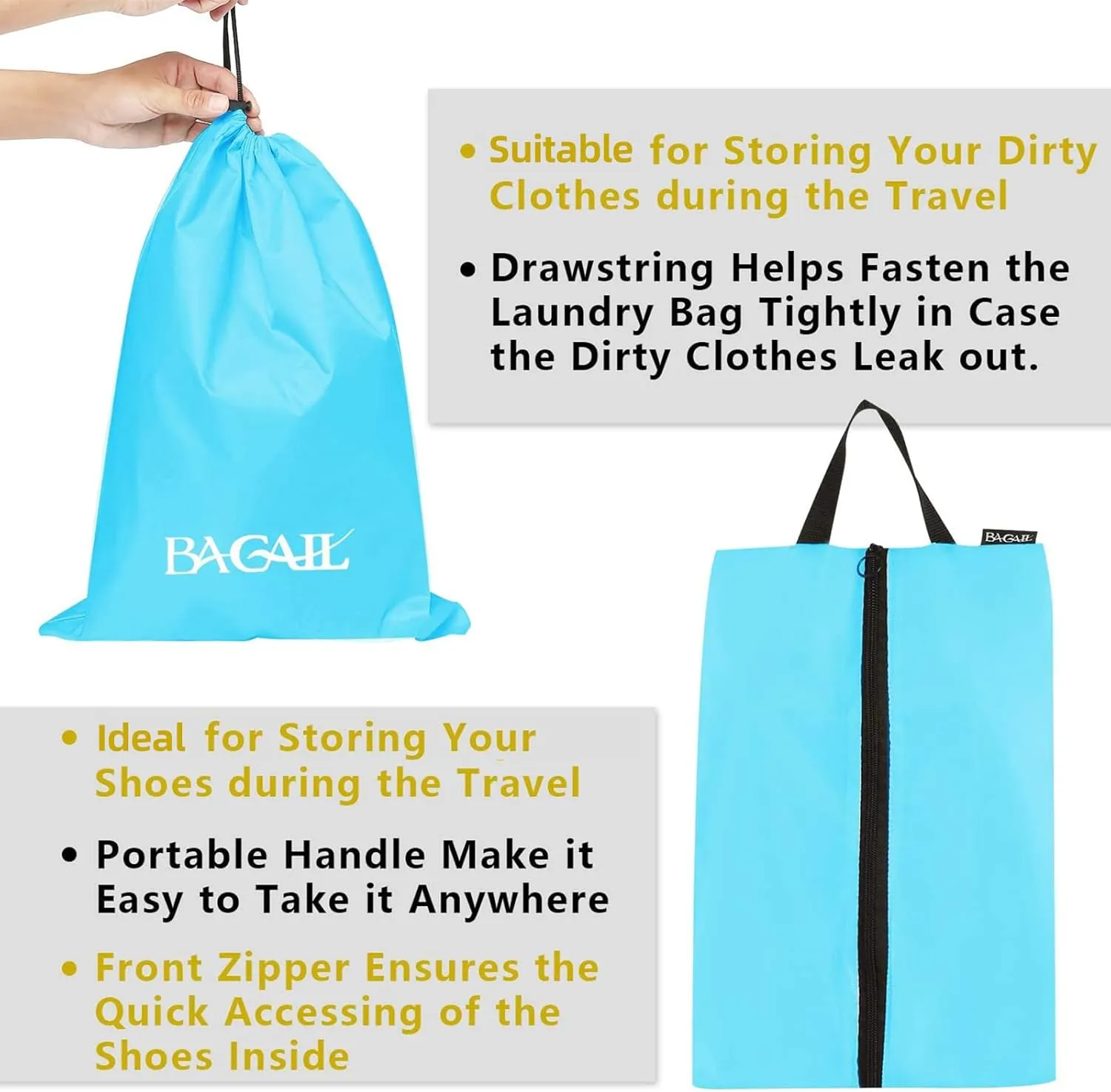 BAGAIL 8 Set/9 Set Packing Cubes Luggage Packing Organizer for Travel, Suitcase Packing Bags for Travel Accessories