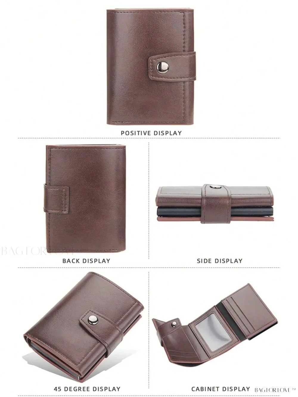 BagForLove - Compact Multi-Function Card Case with Cash Compartment